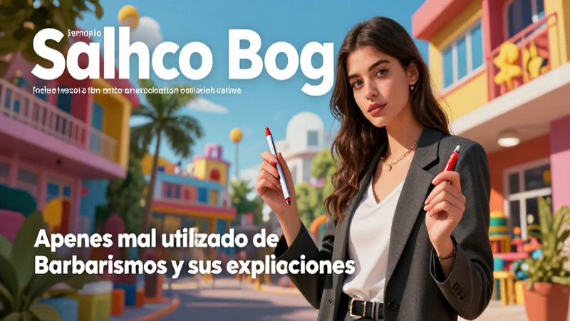 Ilustración académica de errores de lenguaje