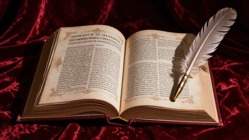 Libros barrocos vibrantes con iluminación dramática