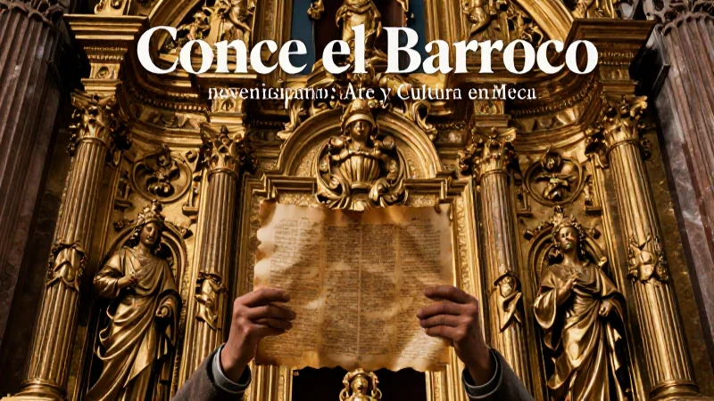 Conoce el Barroco novohispano: arte y cultura en México 4 Retablo barroco, arte y conocimiento detallado