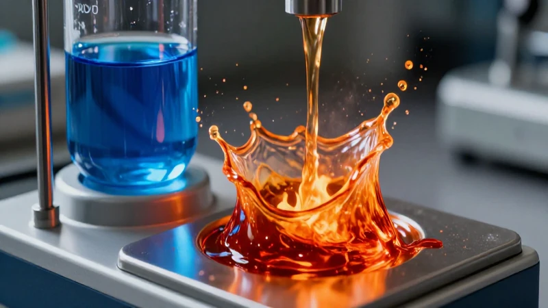 Balanza de laboratorio vibrante con contrastes dramáticos