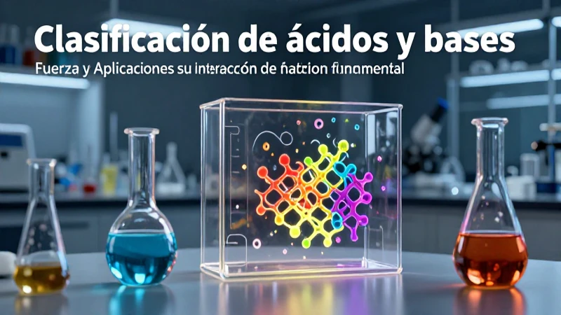 La interacción fundamental de ácidos y bases