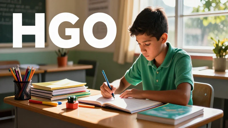 Educación básica: Qué es y cómo aprendo en casa y en clase 5 Joven mexicano estudia en escritorio soleado