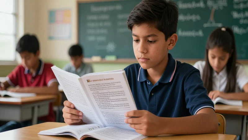 Estudiante mexicano aprende la diferencia entre palabras