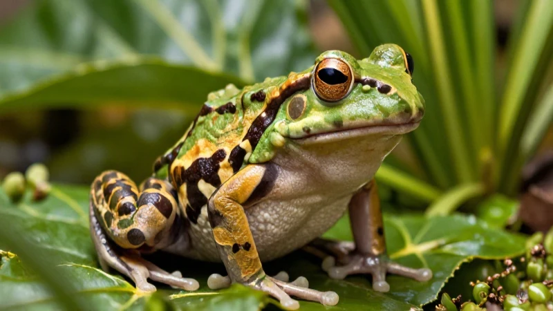 Batracios: Definición, Concepto y Características Esenciales 4 Rana mexicana vibrante, macro ultra detallado en naturaleza