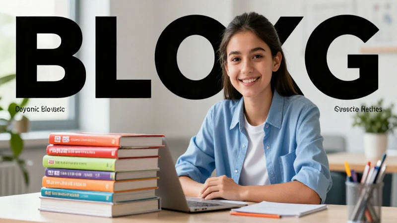 Portada de blog educativa con estudiante sonriente