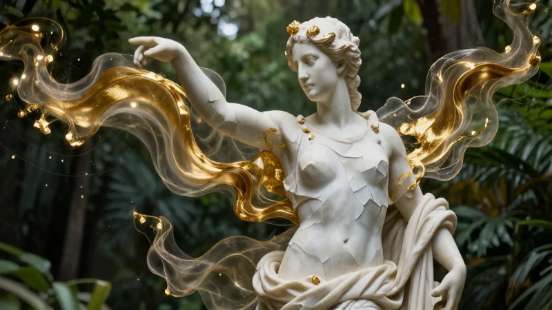 Belleza y cuerpo humano en el arte: una mirada filosófica 4 Contemplación moderna en mármol dorado