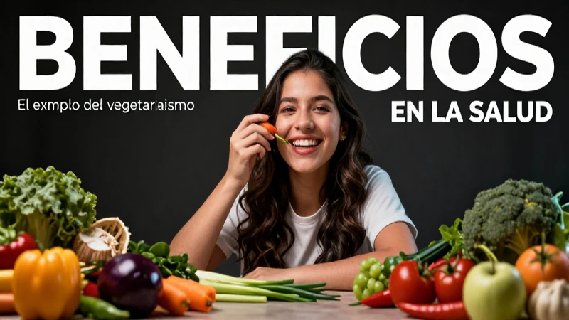 Salud vegetariana: joven vibrante y saludable