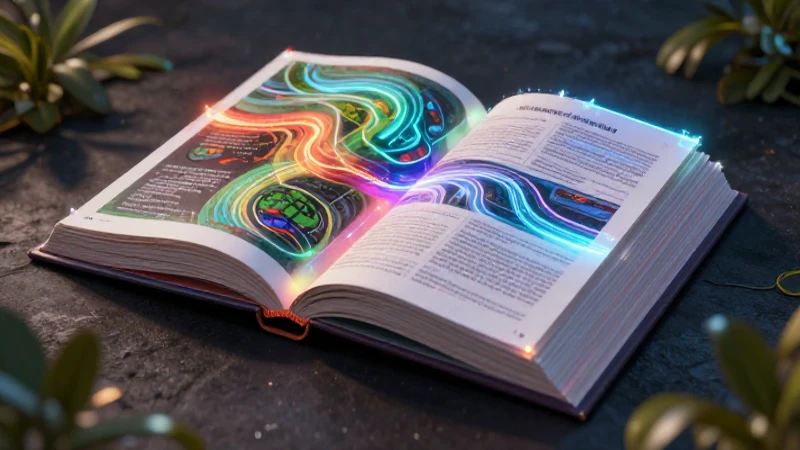 Biblioteca virtual: Accede a recursos educativos en línea 9 Ilustración digital holográfica, libro educativo moderno