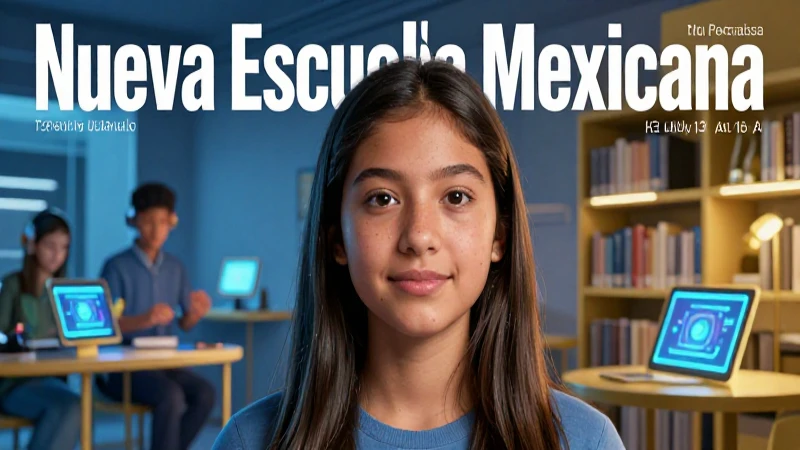 Biblioteca virtual: Accede a recursos educativos en línea 7 Retrato hiperrealista de estudiante mexicano con temática educativa moderna