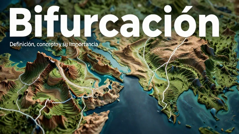Bifurcación: Definición, Concepto y Su Importancia 3 Representación visual de una bifurcación geográfica detallada