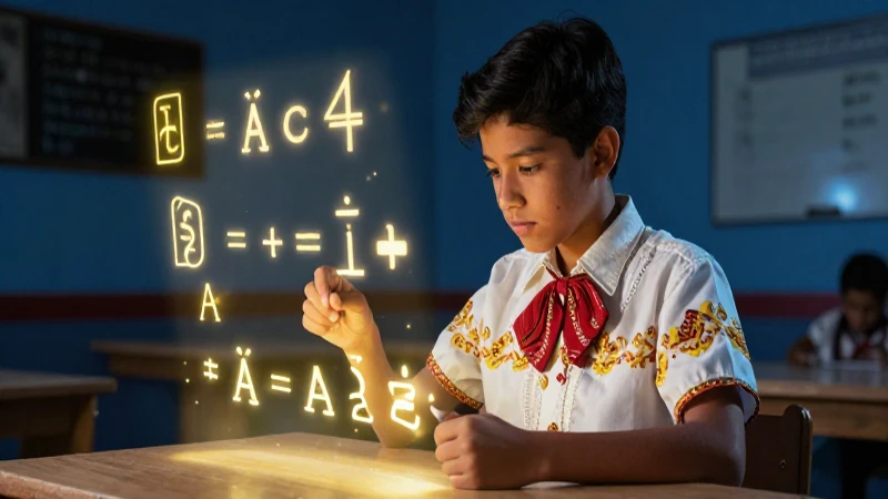 Estudioso mexicano resolviendo matemáticas holográficas