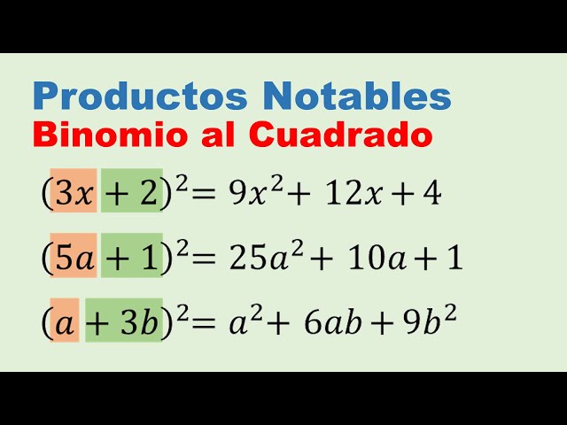 binomios cuadrados perfectos 20 ejemplos practicos