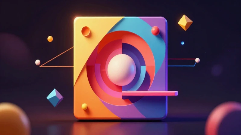 Binomios cuadrados perfectos: 20 ejemplos prácticos 6 Cuadrado abstracto moderno con energía digital