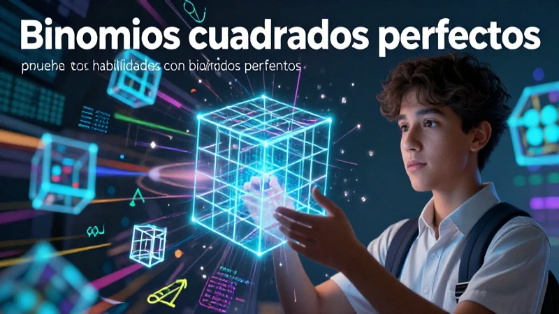 Binomios cuadrados perfectos: 20 ejemplos prácticos 15 Diseño educativo sobre binomios cuadrados
