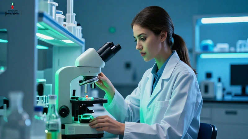 Bioanalista ético en laboratorio moderno