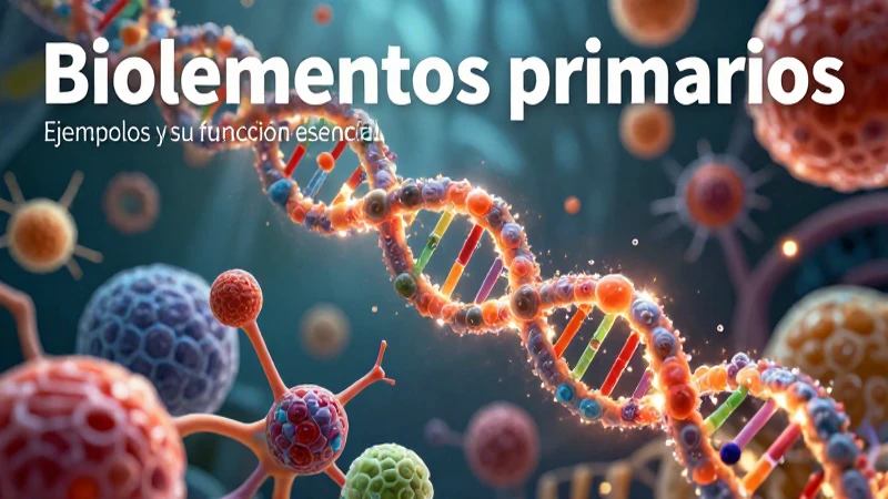 Ilustración científica de moléculas y ADN