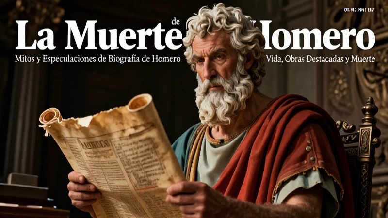 Homero: retrato dramático de su vida y obra