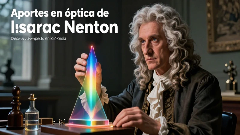 Newton revolucionó la óptica con sus leyes