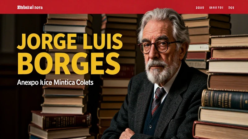 Biografía de Jorge Luis Borges: Vida, Obra y Características 4 Retrato de Borges con literatura mexicana