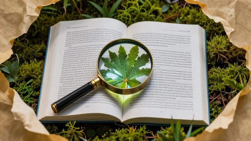 Lupa examina detalle vibrante de hoja