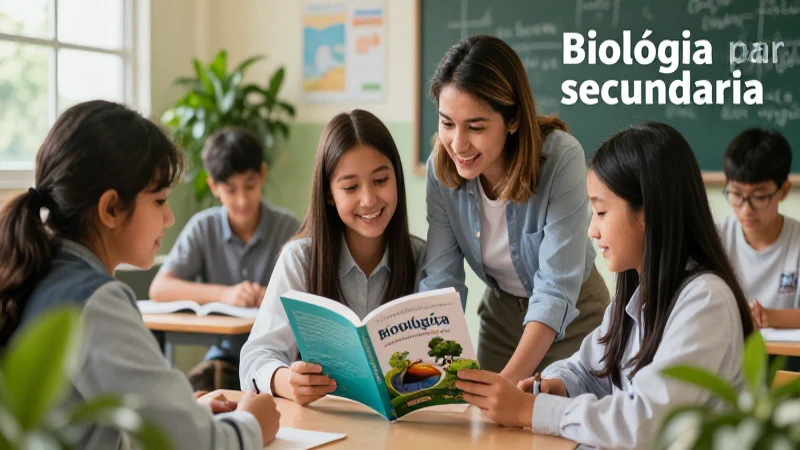 Portada profesional de Biología para secundaria