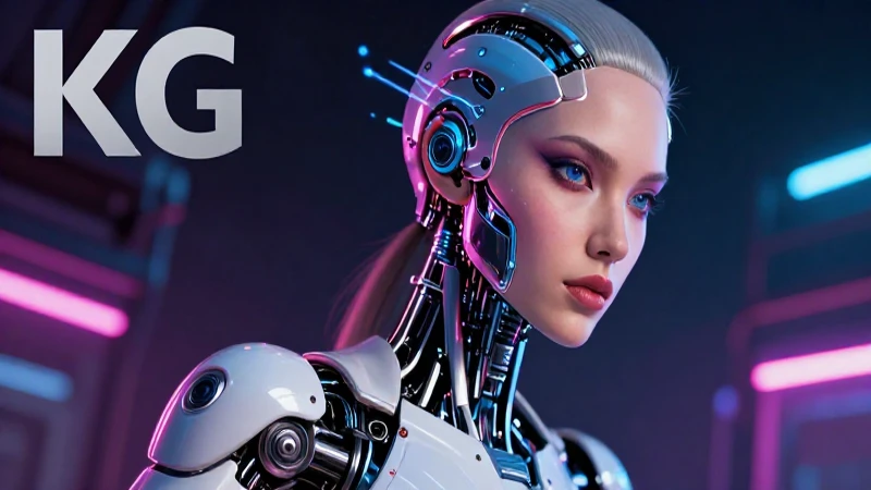 Mujer biónica futurista con estética cibernética impactante