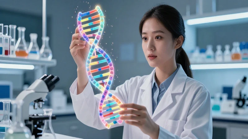 Bioquímico: Concepto, Historia y Ramas de Estudio Clave 6 Joven bióloga interactúa con ADN en laboratorio