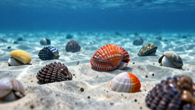 Bivalvos: Descubre el mar que nos rodea y su biodiversidad 4 Bivalvos coloridos en fondo marino prístino