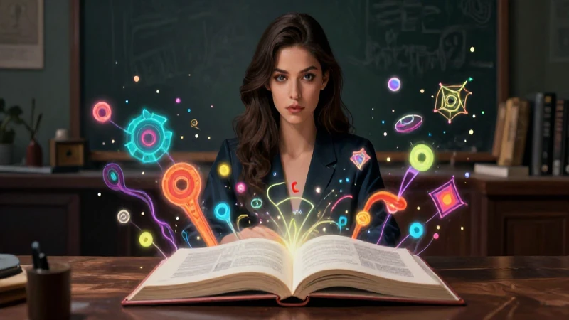 Bizarro: significado, definición y concepto explicados 3 Académica estilizada con libro mágico en escritorio