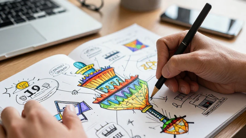 Boceto: Concepto, características, tipos, usos y ejemplos 4 Diseño educativo dinámico con estética premium
