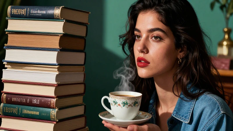 Estilo editorial de mujer intelectual moderna
