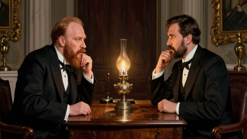 Lenin y Martov debaten en dramático entorno histórico