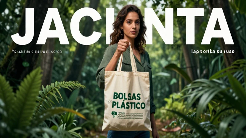 Jacinta promueve la causa de las bolsas reutilizables