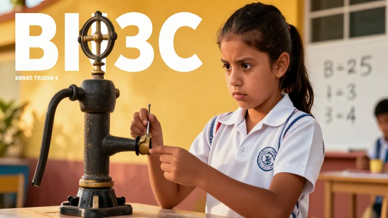 Niña mexicana resuelve matemáticas con bomba antigua