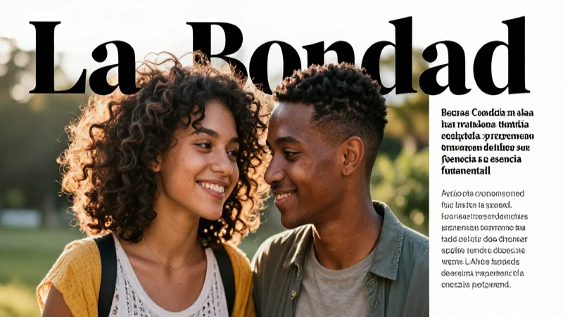 Bondad en relaciones: ilustración vibrante de amistad