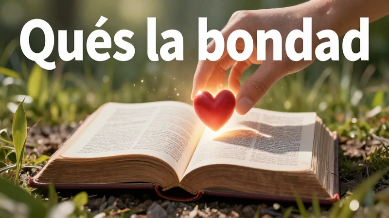 Bondad: reflejo bíblico en la vida diaria
