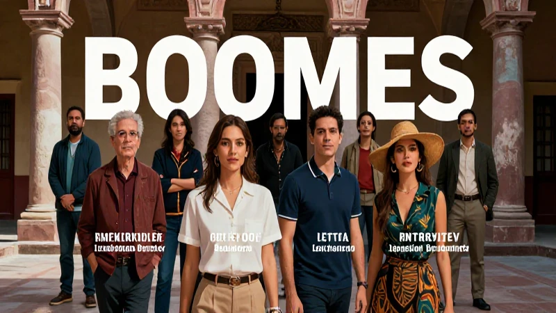 Ilustración académica vibrante de Boomers en México