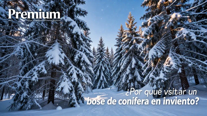 Explora la magia invernal de los bosques de coníferas