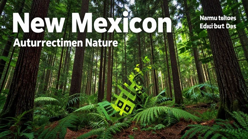 Bosque geométrico vibrante de estilo educativo