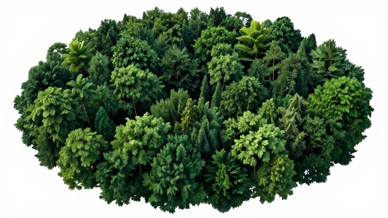 Bosque simétrico y geométrico en equilibrio perfecto