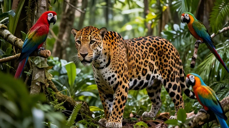 Biodiversidad vibrante de la selva tropical