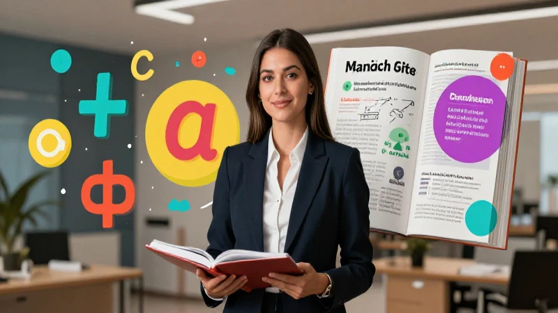 Profesora de español en un ambiente moderno