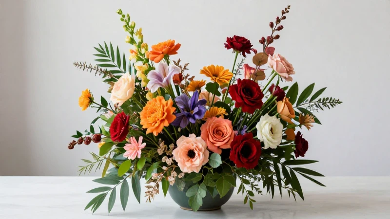 Definición y tipología de bouquets florales