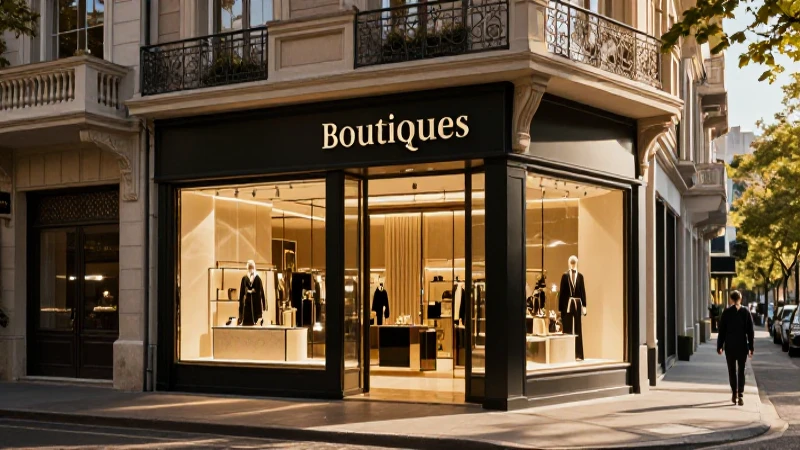 El local define la experiencia de lujo de la boutique