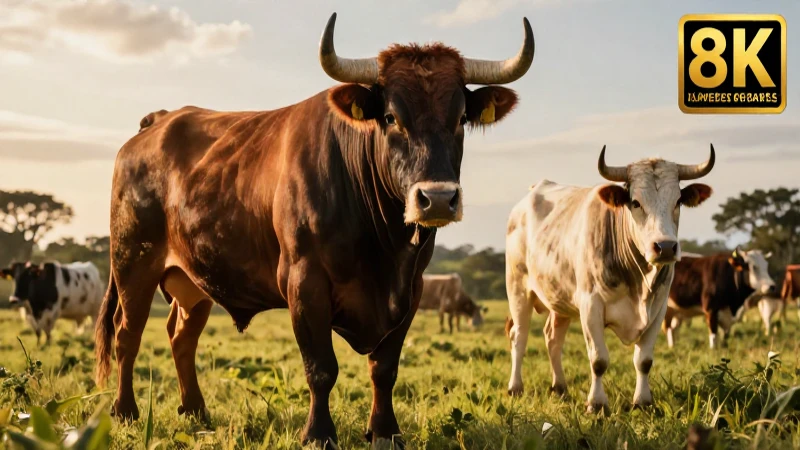 Bovinos: vacas, toros y bueyes en un ambiente espectacular