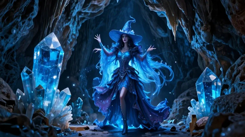 Maga Naica mágica en una cueva cristalina