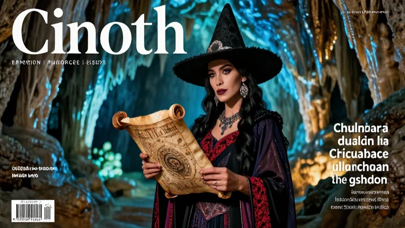 Bruja misteriosa en caverna mística de Naica
