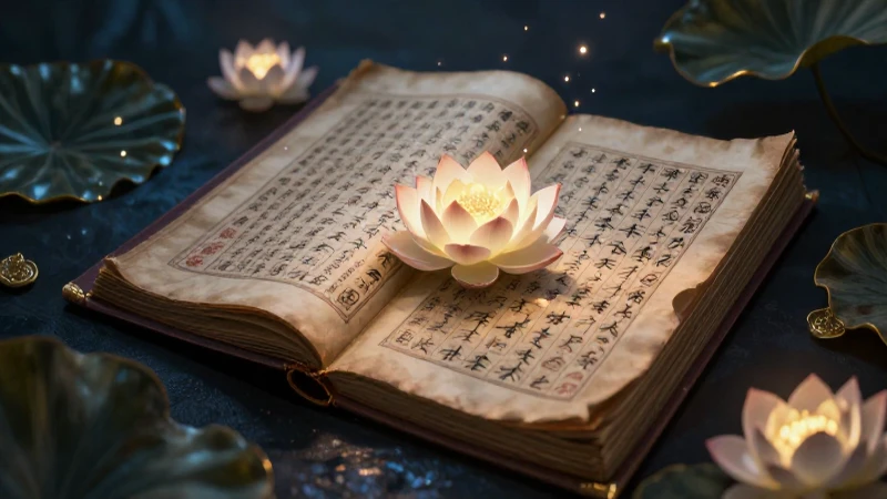 Sutras antiguos y lotos luminosos dramáticos