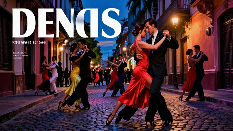 Danzantes de tango en Buenos Aires al atardecer
