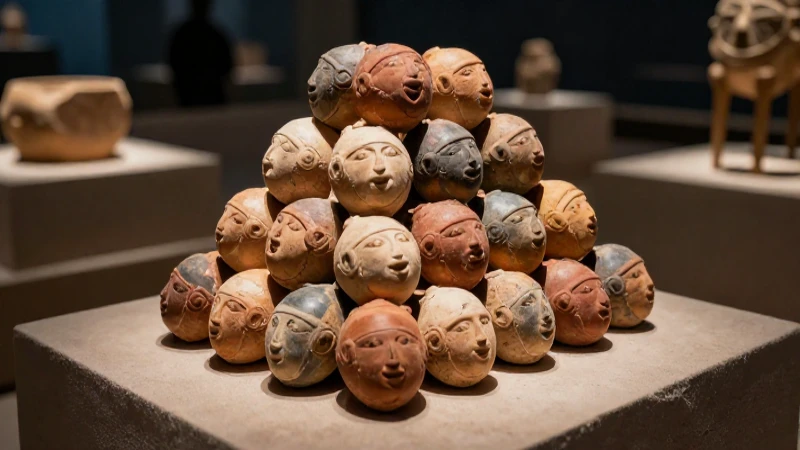 Restos antiguos en excavación con estilo dramático